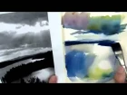 Lesson 14 / Three color watercolor landscape painting / Stan Miller