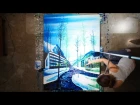 Spinning Point-of-View Painting Timelapse - Amy Shackleton