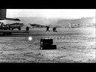 Squadron of Bf-110 twin engine heavy fighter aircraft and Junkers Ju 86 attack...HD Stock Footage