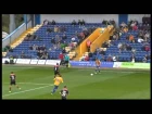 Mal Benning scores for Mansfield against Newport. 10 Oct 2015