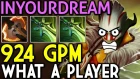 InYourDream Dota 2 [Juggernaut] Top-1 SEA | 924 GPM What a Player