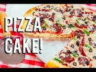 Пицца   How To Make A PIZZA CAKE!  Buttercream sauce, candy toppings and brûléed fondant crust!