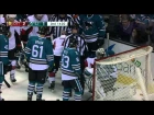 Gotta See It: Hoffman goes head first into Sharks goal post
