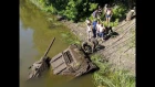 Поднятие со дна реки советского танка Т-34-76