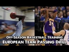 Off-Season Basketball Training: European Team Passing Drill