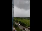 Приближение и начало сильного шторма в Киришах 29.05.2019
