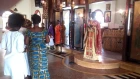 Dancing after the end of the Divine Liturgy at the Orthodox Church in Ghanat