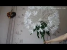 Master Class How To Make Large Paper Flowers With Their Hands | Giant Dandelion. Part 2 Subt. Eng)