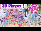 MLP My Little Pony 3D Ponyville Paper Cutouts Craft Playset