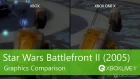 Star Wars Battlefront II (2005) - Comparaison Graphique - Xbox One X / Xbox Original