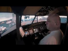 X-Plane 11 Home Cockpit Boeing 737 Zibo Mod KSAN test flight