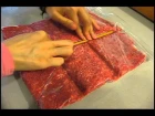 SMALL PORTION GROUND MEAT DIVIDED IN FREEZER BAG JAPANESE STYLE