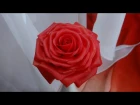 Red cold porcelain  rose without special tools. Part 4 Modeling of petals. Helix.