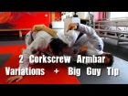 Using the Omaplata for BJJ Armbar (2 Corkscrew Variations)