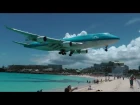St. Maarten KLM Boeing 747 landing (1080p)