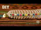 DIY Macramé Fishbone Bracelet with Beads |  Macrame School