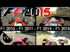 F1 2010 Vs F1 2011 Vs F1 2014 Vs F1 2015 Monza