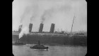 1 мая 1915 г. Пассажиры, прибывающие на RMS Lusitania