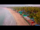 Palolem beach, Goa 4k drone video