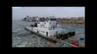 The M/V GLENN W. JONES on a Icy Mississippi River at Alton Illinois