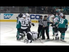 Quick not happy with Pavelski poking in rebound
