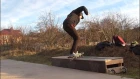 Pressure flip FS Feeble Grind!Switch pressure flip one foot noseslide name this trick out!(Shtogryn)