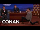 Simon Helberg's Sensual Warm-Up Lunges  - CONAN on TBS