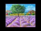 "LAVENDER FIELDS" paintings by Jean-Marc JANIACZYK, music Erik Satie "Gymnopedie 1"