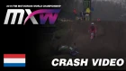 Courtney Duncan Crash - WMX Round of Valkenswaard the Netherlands 2019