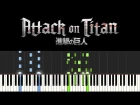 Attack on Titan (Piano Tutorial - Synthesia) Season 1 Opening Theme - Guren no Yumiya (+ sheets)