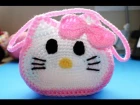 Crochet "Hello Kitty" Inspired little girls purse - Video 3 (Final)