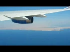 Взлет самолета из аэропорта Шарм Эль Шейх. Boeing 747-400 Трансаэро
