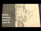 STATO/Drawing process #5/T.T.T •tarot(12 . THE HANGED MAN) •12번 매달린 사람