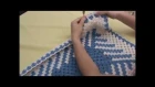 Tapete em fio conduzido em diagonal -passo a passo - Pink Artes Croche by Rosana Recchia