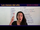 Free Spanish Lessons with Maider #17 - The months of the year in Spanish