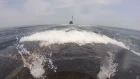 Submarine diving from the outside using a couple of GoPro cameras