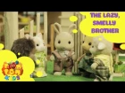 Kids Cartoon 2016 - Rabbit Story – Episode 1 - The Lazy, Smelly Brother - POMPOM4kids