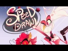 SPEED DRAW- Kaboom Jokesters (Hazbin Hotel)- Vivziepop