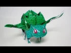 POKEMON - Origami Pokemon - Bulbasaur tutorial - DIY (Henry Phạm)