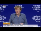 Rede von Bundeskanzlerin Angela Merkel beim 48. Weltwirtschaftsforum in Davos am 24.01.18