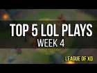 Top 5 LoL Plays l High Elo l Week 4 l (ft. Hi am Gosu, SK T1 Faker & others...)