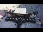 Drone Flight Over "BTS World Tour" Rose Bowl concert setup.