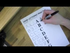 Hand Lettering for Beginners - Serif Capitals Worksheets