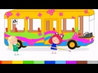 Смарта и Чудо-сумка - Автобус - Развивающие мультики-раскраски для малышей