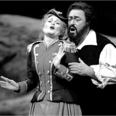June Anderson, Luciano Pavarotti