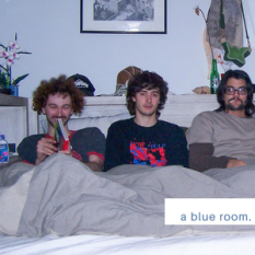 a blue room